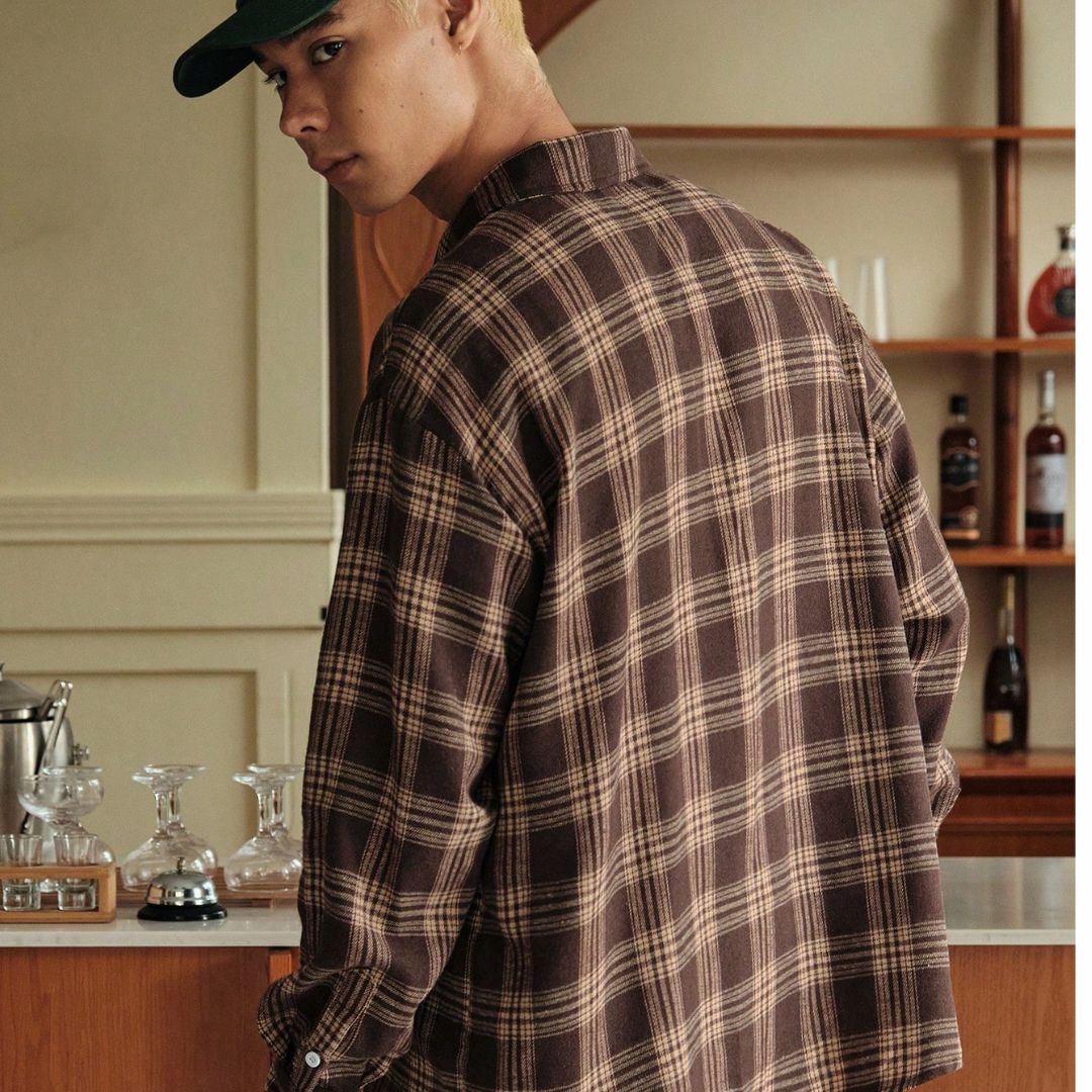 Camisa Xadrez Algodão Oversized - Oliver
