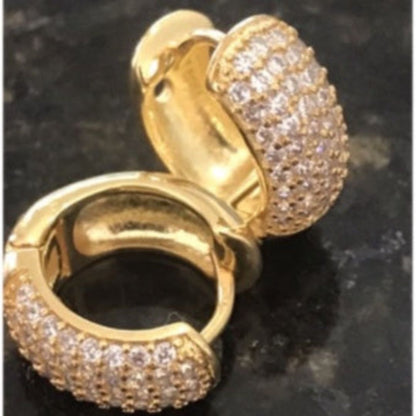Brinco Masculino Argola Prata Cravejada Zirconia Neymar - Dom Conrado