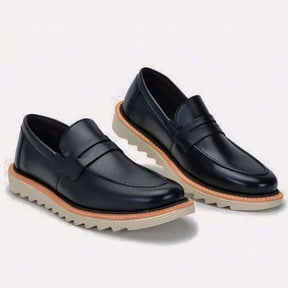 Sapato Masculino Elegante Loafer Tratorado de Couro