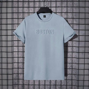 Camiseta Masculina em Alto Relevo Boston