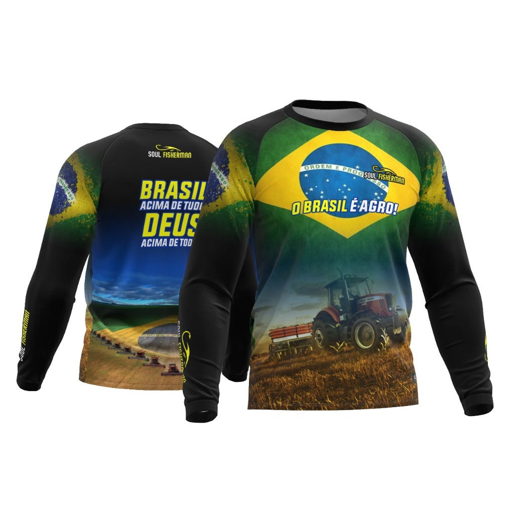 Camisa Manga Longa - O Brasil é Agro  - Dom Conrado