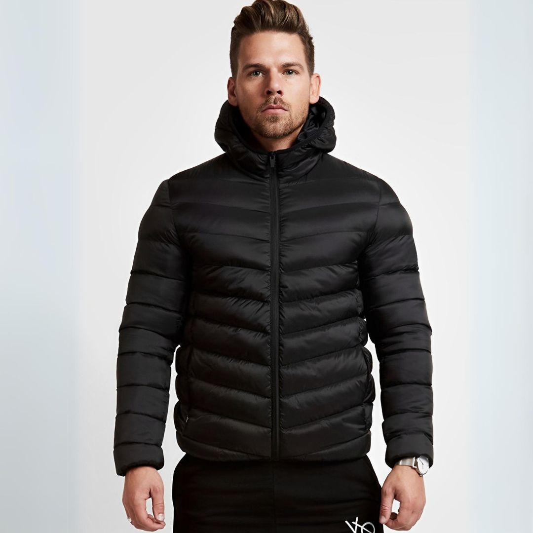 Jaqueta Puffer Bobojaco Masculina à Prova D'água e Neve