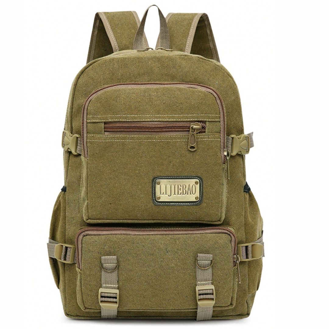 Mochila Masculina Estilo Lona Reforçada