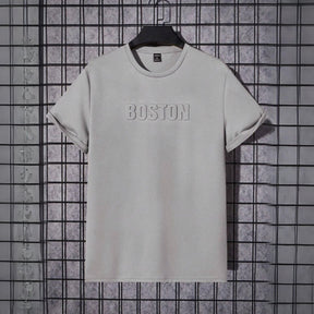 Camiseta Masculina em Alto Relevo Boston