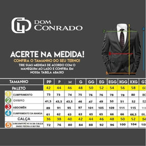 Blazer Slim Masculino Executivo de Luxo 2 Botões Corte Italiano