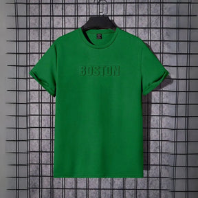 Camiseta Masculina em Alto Relevo Boston