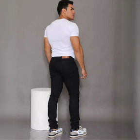 Calça Jeans Masculina Preta Modelo Tradicional - Dom Conrado