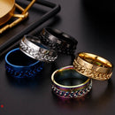 Anel Masculino Giratório com Números Romanos - Kaype Store