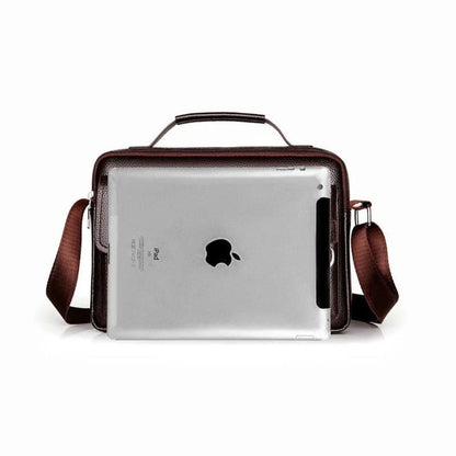 Bolsa de Ombro Executiva Masculina de Couro Sintético