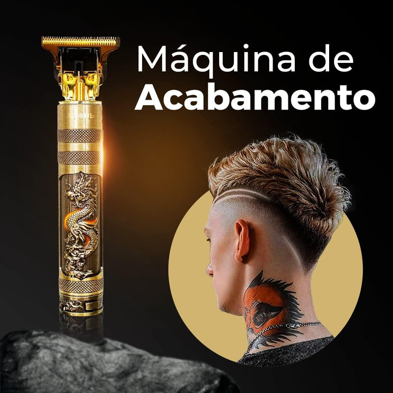 Maquininha de Barba e Cabelo Dragão Acabamento Prime - Ganley | Dom Conrado