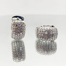 Brinco Masculino Argola Prata Cravejada Zirconia Neymar - Dom Conrado