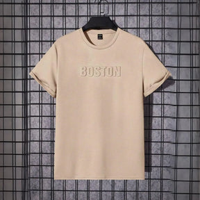 Camiseta Masculina em Alto Relevo Boston