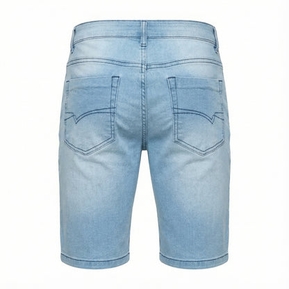 Bermuda Jeans Masculina Lavagem Clara Slim - Modelo Acapulco - Dom Conrado
