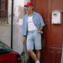 Bermuda Jeans Masculina Lavagem Clara Slim - Modelo Acapulco - Dom Conrado