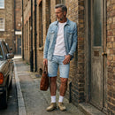 Bermuda Jeans Masculina Lavagem Clara Slim - Modelo Acapulco - Dom Conrado