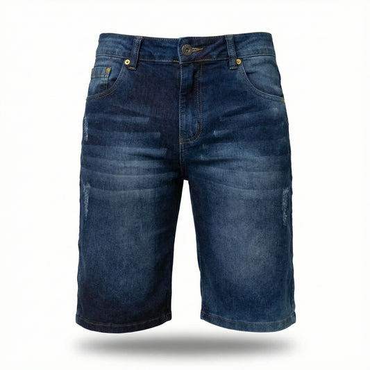 Bermuda Jeans Masculina Turim - Elastano com Lavagem Escura - Dom Conrado