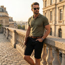 Bermuda Jeans Masculina Turim - Elastano com Lavagem Escura - Dom Conrado