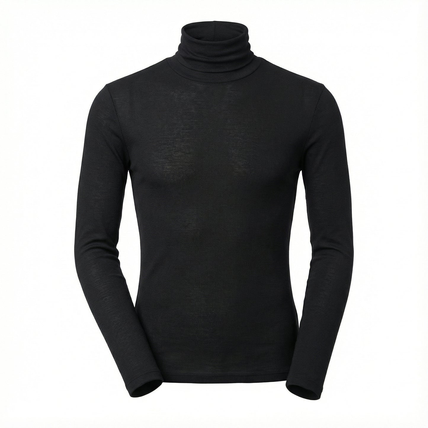 Blusa Cacharrel Gola Alta em Viscolycra Canelada - Modelo Adrian - Dom Conrado