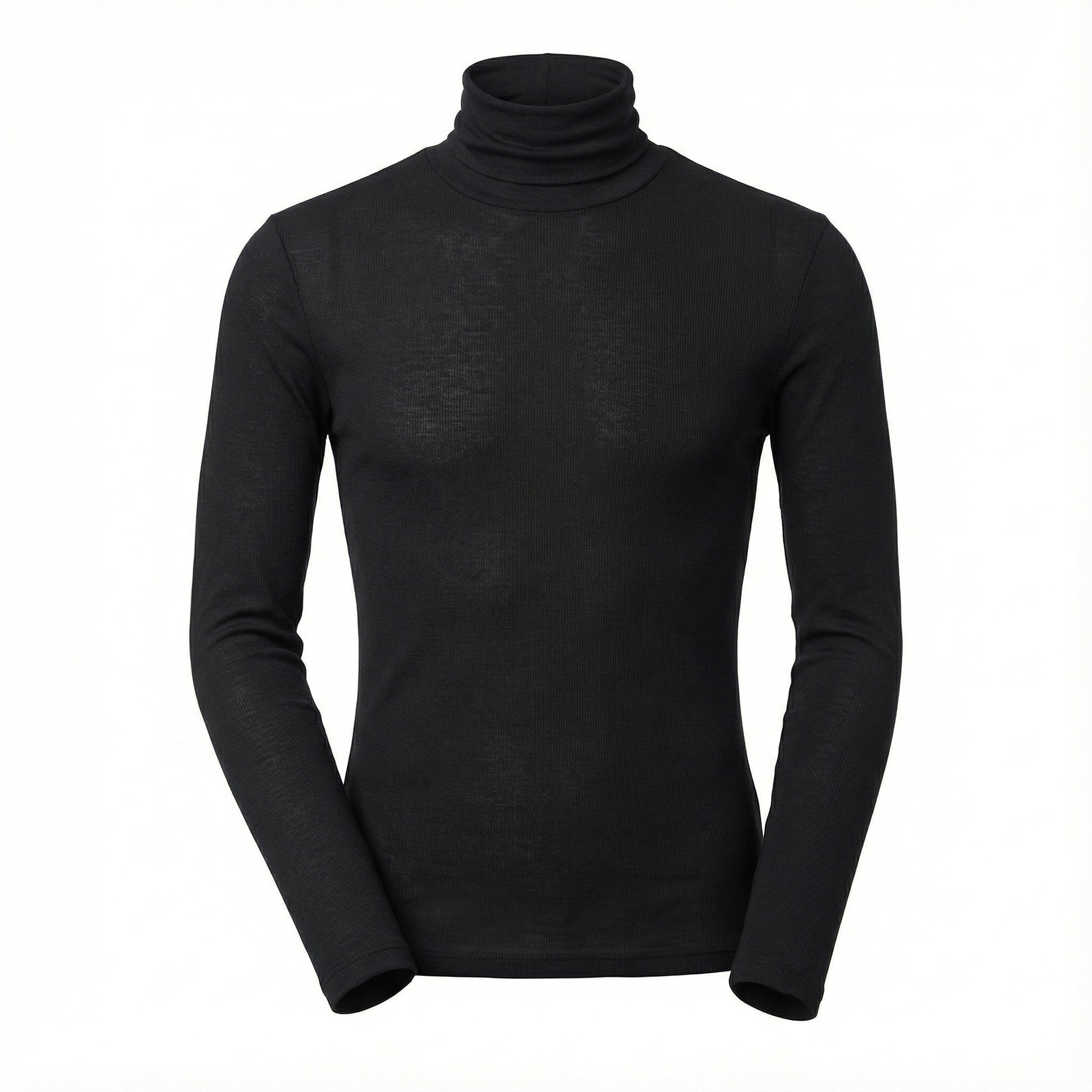 Blusa Cacharrel Gola Alta em Viscolycra Canelada - Modelo Adrian - Dom Conrado