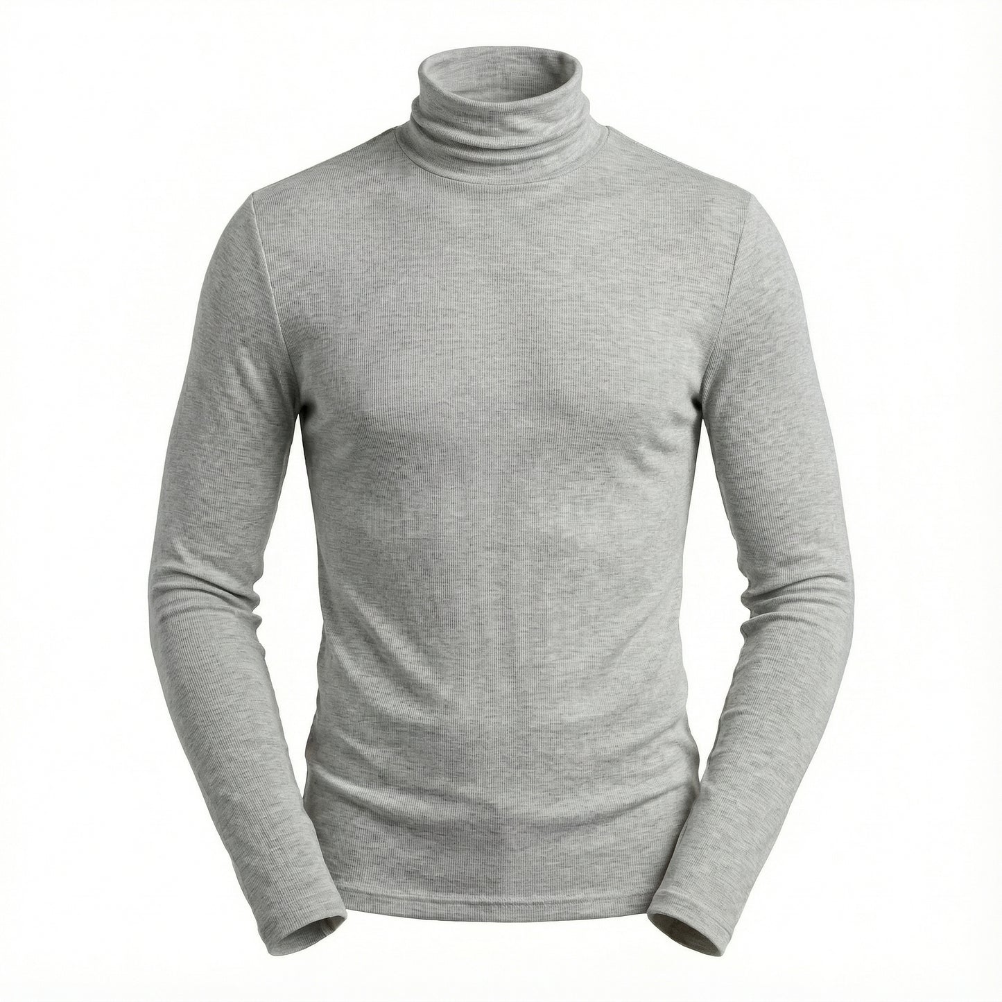 Blusa Cacharrel Gola Alta em Viscolycra Canelada - Modelo Adrian - Dom Conrado