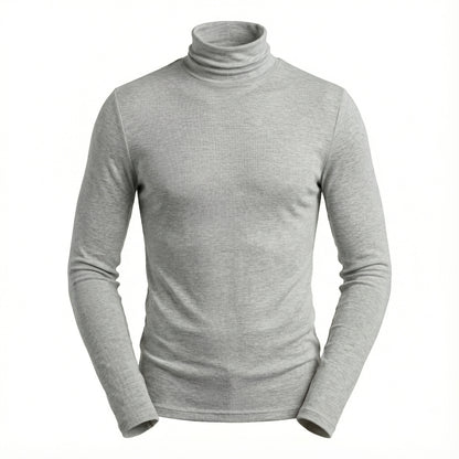 Blusa Cacharrel Gola Alta em Viscolycra Canelada - Modelo Adrian - Dom Conrado
