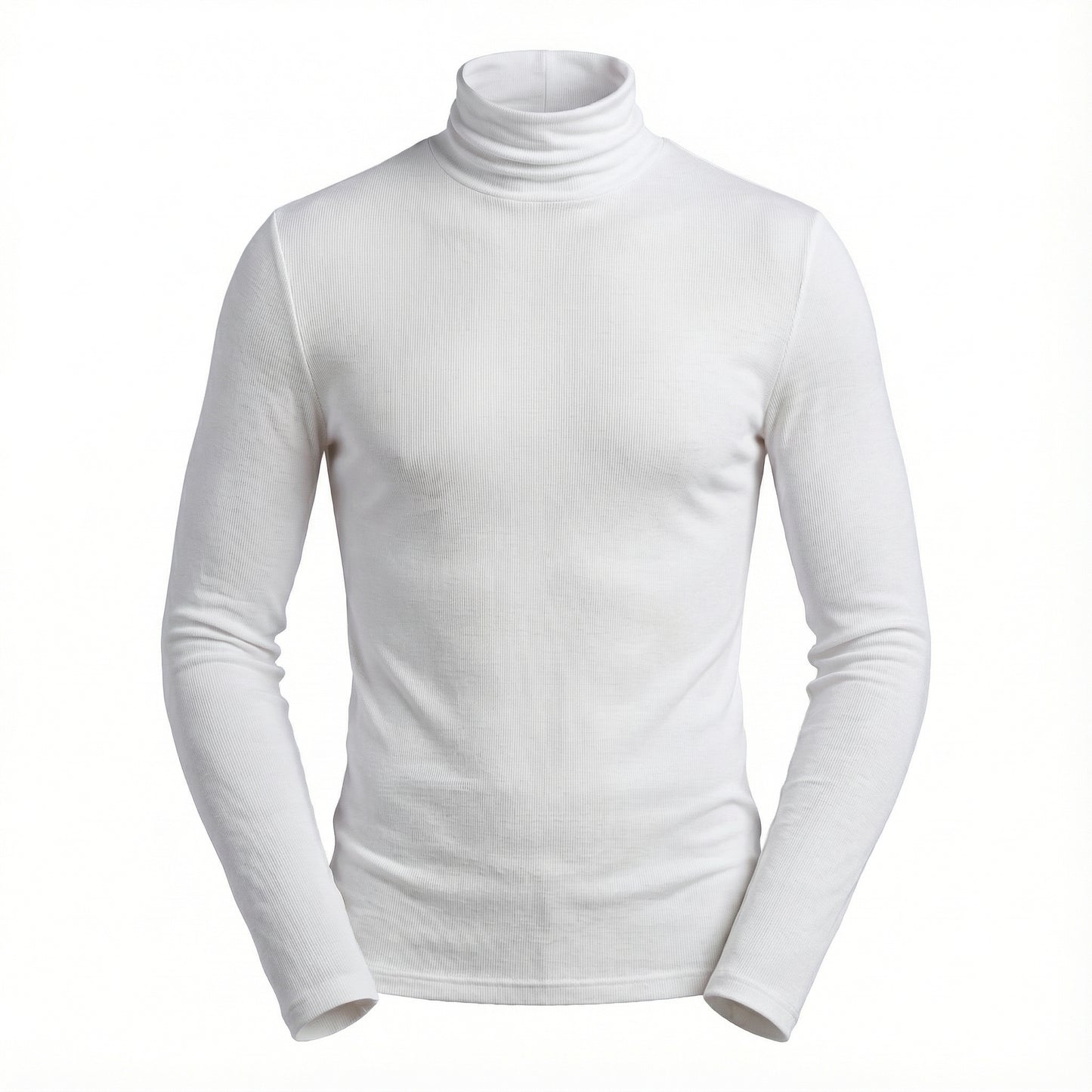 Blusa Cacharrel Gola Alta em Viscolycra Canelada - Modelo Adrian - Dom Conrado