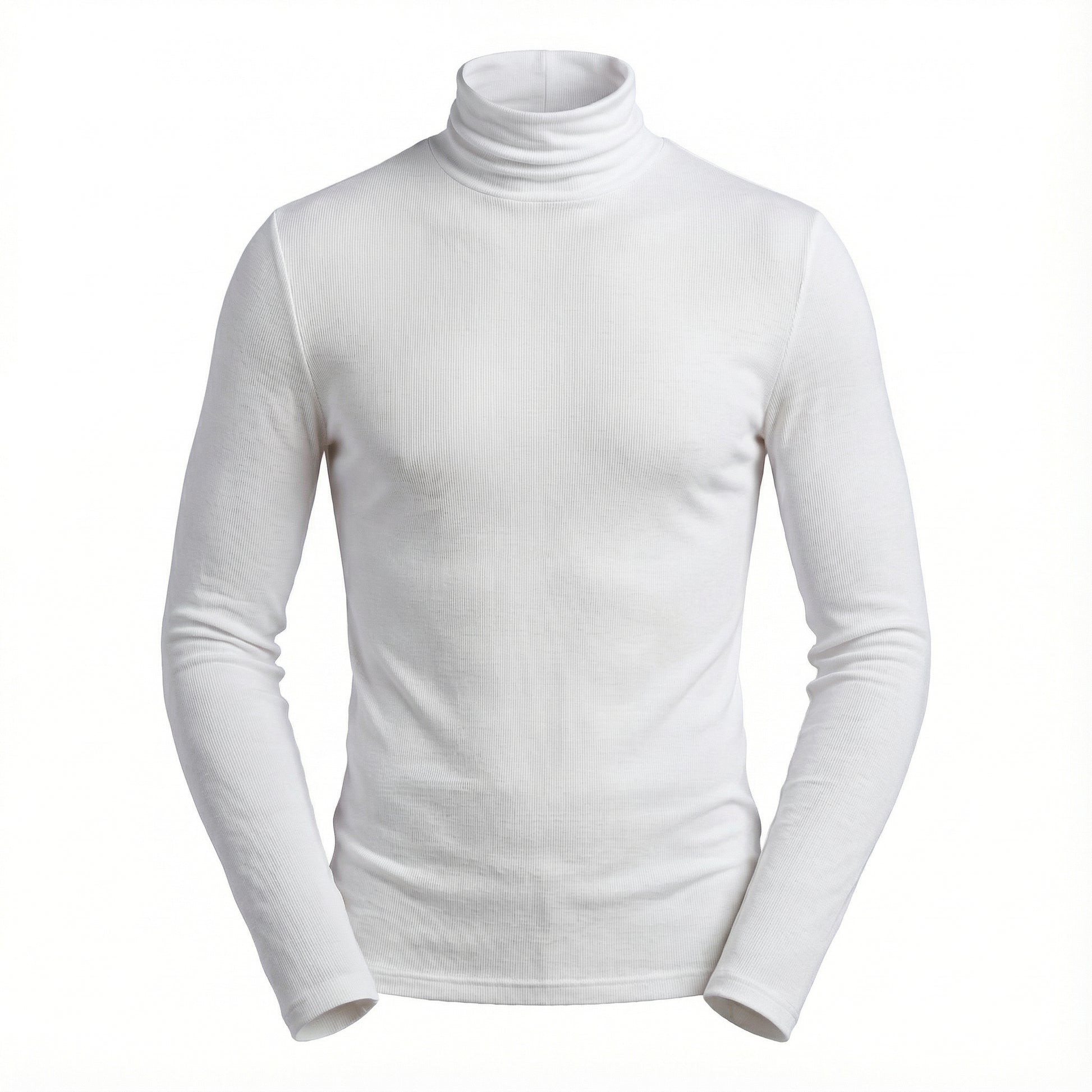 Blusa Cacharrel Gola Alta em Viscolycra Canelada - Modelo Adrian - Dom Conrado