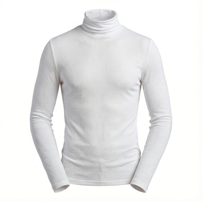 Blusa Cacharrel Gola Alta em Viscolycra Canelada - Modelo Adrian - Dom Conrado