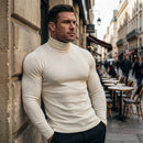 Blusa Cacharrel Gola Alta em Viscolycra Canelada - Modelo Adrian - Dom Conrado