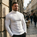 Blusa Cacharrel Gola Alta em Viscolycra Canelada - Modelo Adrian - Dom Conrado