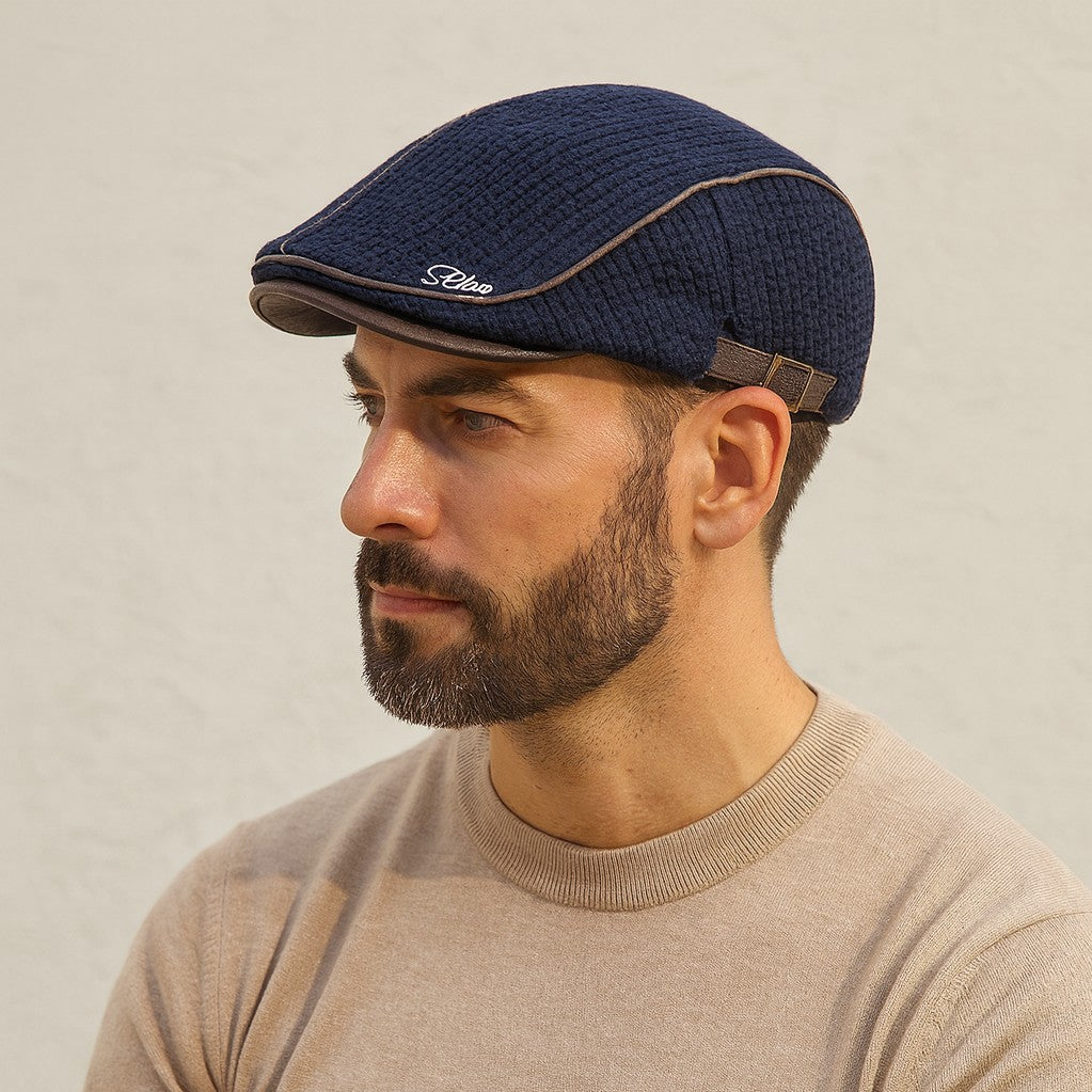 Boina Italiana Masculina em Tricô Misto - Modelo Bright - Dom Conrado