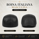 Boina Italiana Masculina em Couro Sintético - Modelo Austin