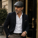 Boina Italiana Masculina em Couro Sintético - Modelo Austin