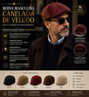 Boina Masculina Canelada de Veludo - Fish Tiger | Dom Conrado