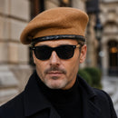 Boina Masculina Gatsby Estilo Militar – Shelder | Elegância Europeia em Lã