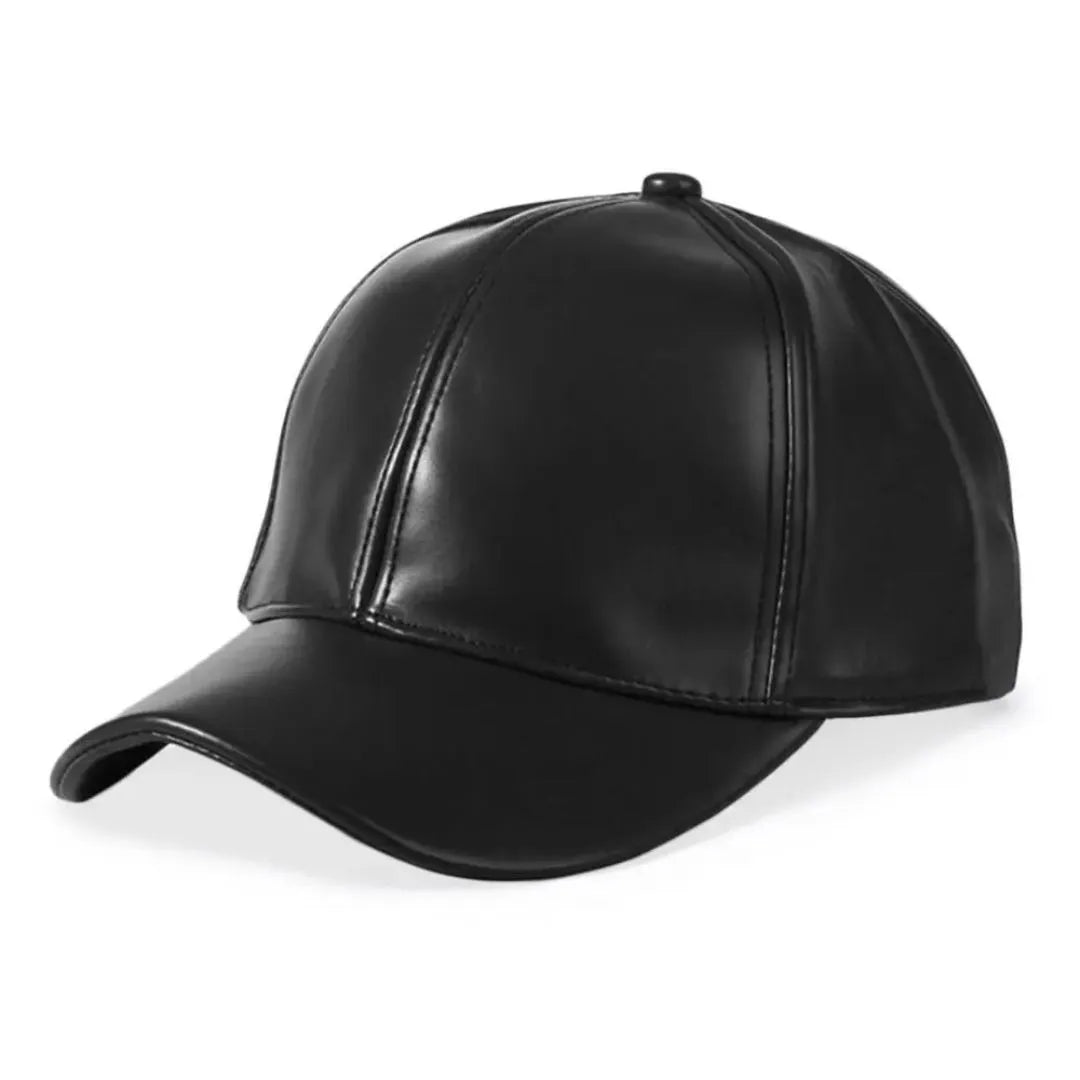 Boné Masculino de Couro Sintético Gardner Ajustável - Dom Conrado