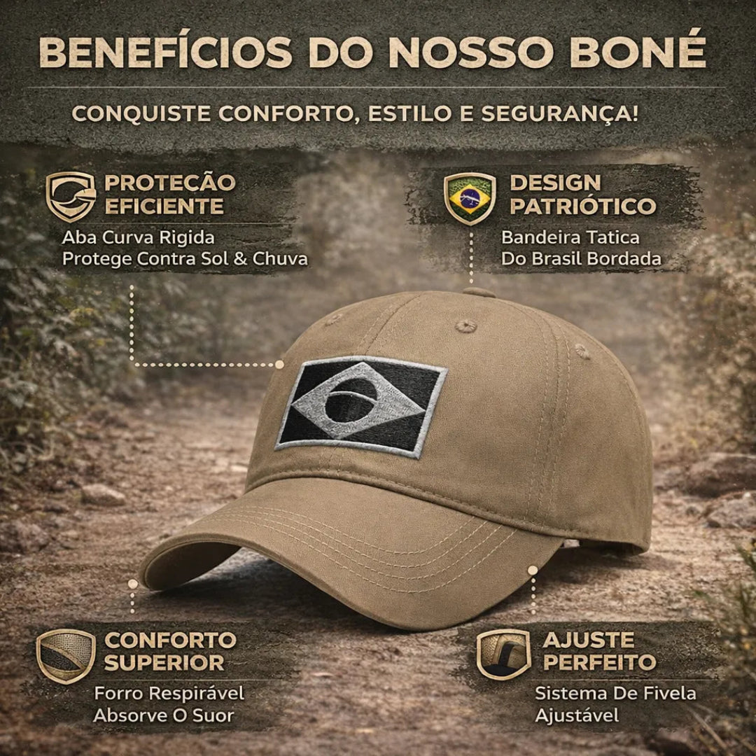Boné Masculino Bandeira do Brasil - Enel