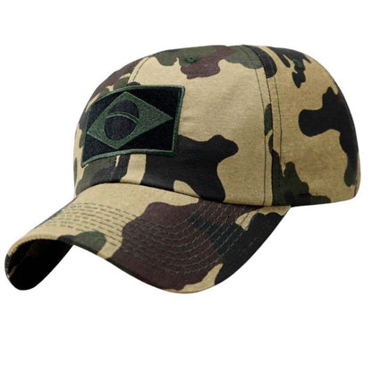 Bone Masculino Militar Bandeira do Brasil - FAB Dom Conrado