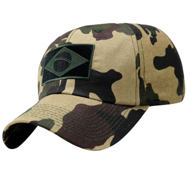 Bone Masculino Militar Bandeira do Brasil - FAB Dom Conrado