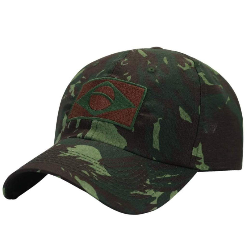 Bone Masculino Militar Bandeira do Brasil - FAB Dom Conrado