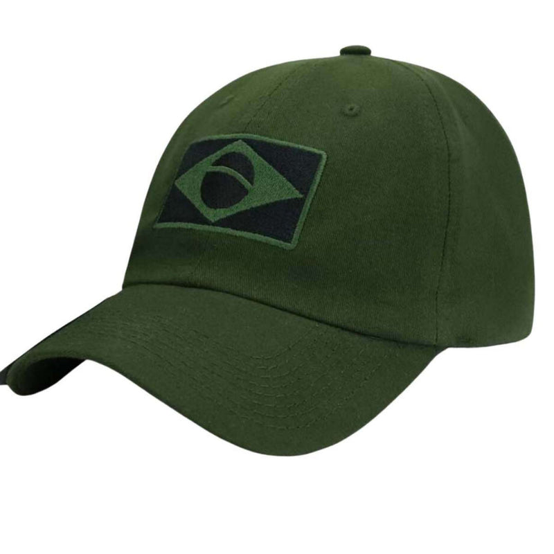 Bone Masculino Militar Bandeira do Brasil - FAB Dom Conrado