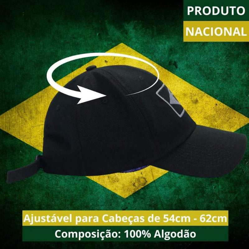 Bone Masculino Militar Bandeira do Brasil - FAB Dom Conrado