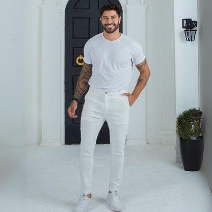 Calça Alfaiataria Bengaline Masculina Skinny - Hank