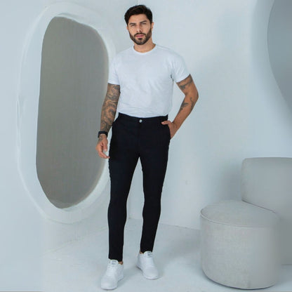 Calça Alfaiataria Bengaline Masculina Skinny - Hank