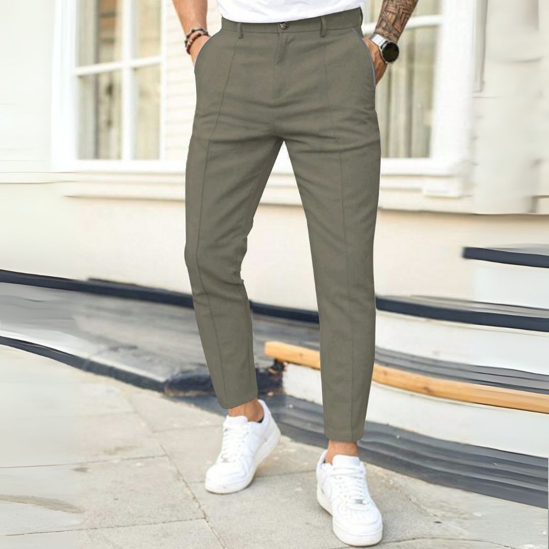 Calca Masculina Slim Fit - Estilo Old Money - Dom Conrado