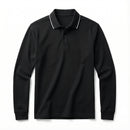 Camisa Polo Masculina Manga Longa com Colarinho Contrastante - Modelo Byron - Dom Conrado