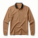 Camisa Polo Masculina Manga Longa com Colarinho Contrastante - Modelo Byron - Dom Conrado