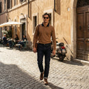 Camisa Polo Masculina Manga Longa com Colarinho Contrastante - Modelo Byron - Dom Conrado