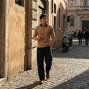 Camisa Polo Masculina Manga Longa com Colarinho Contrastante - Modelo Byron - Dom Conrado