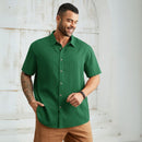 Camisa de Botao Masculina Verao 2025/2026 Plus Size - Lemon